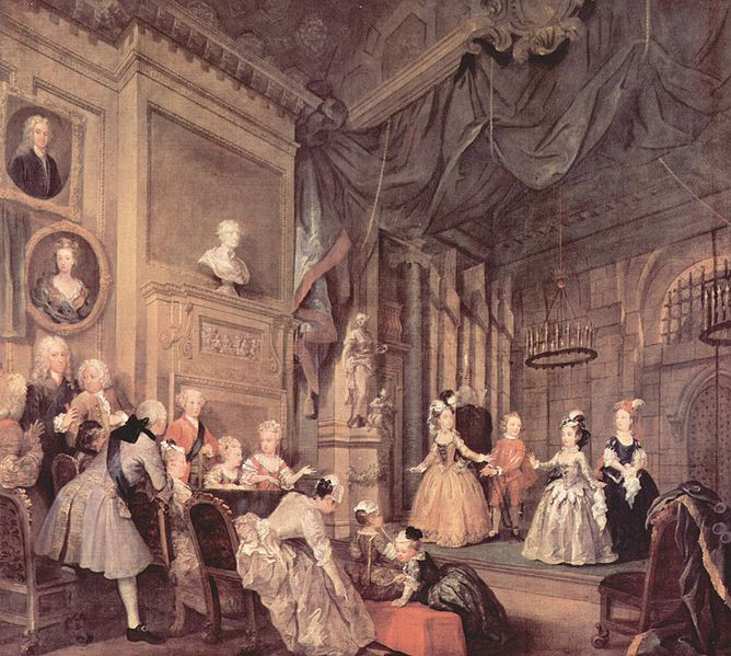 William Hogarth Theaterauffuhrung der Kinder im Hause des John Conduit